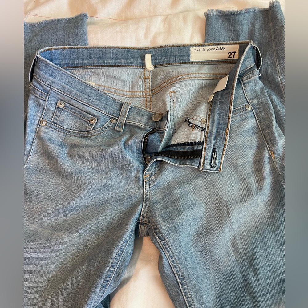 Rag and Bone Slim Skinny Jean in color Birdie